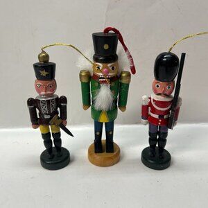 3 Vintage International Nutcracker Company Christmas Tree Ornaments